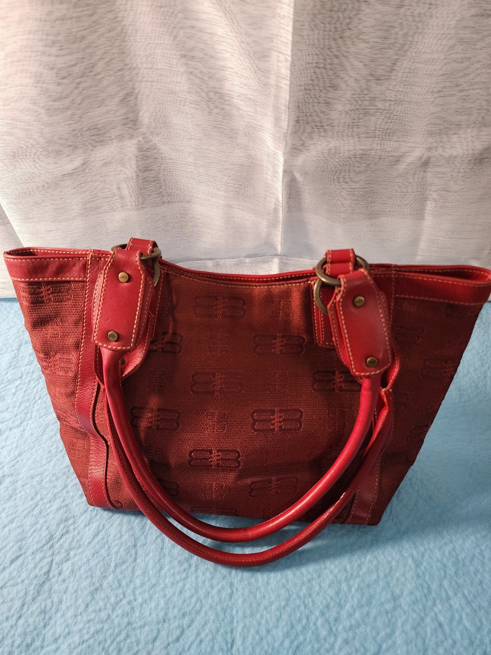 Balenciaga Red Tote with Double Handles